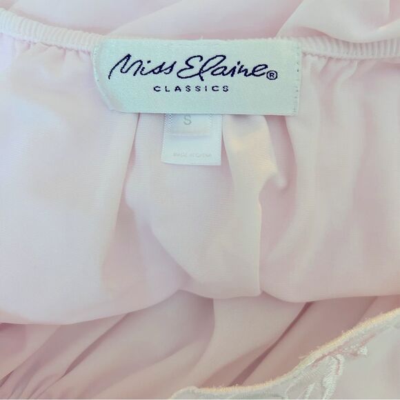 Miss Elaine Pink Nylon Nightgown Size Small - Picture 7 of 7